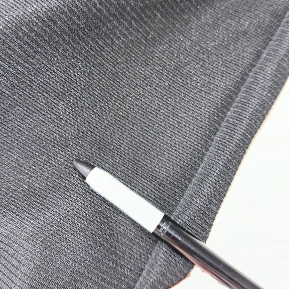 Alfani 14 Modern Edge Deep Black Ribbed Gold Tone Zip Details Pencil Skirt NWT - Picture 11 of 12